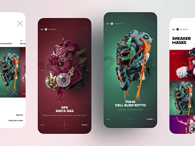 Masks Mobile Shop App app commercial concept creative design interface ios mask mobile online redesign shop shopping store ui ux