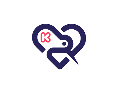 Kiwi ❤️ bird logo design hart hart logo kiwi kiwi bird kiwi logo letter letter k logo logo design mark monogram symbol typography