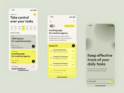 Task Management App - UI Animation animation app app design dashboard design concept product design productivity task manage task manager tasks ui ui animation ui design ux design