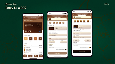 #DailyUI chalenge:002 Finance App| Credit Card Form android app balance bank banking branding da dailyui design finance app graphic design ui uiux