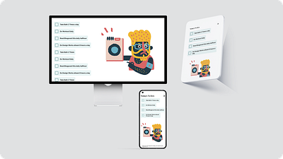 To-Do List app design figma illustration ipadapp prototype user research uxui website
