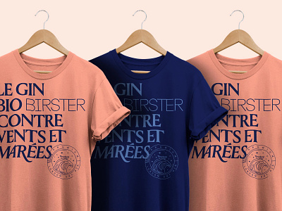 Birster Organic Gin — Tees art direction branding design typogaphy