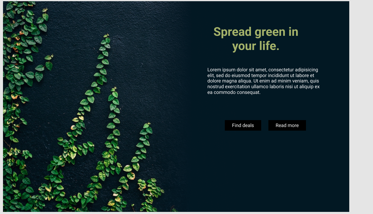 Page design for plants by Somesi Digital on Dribbble