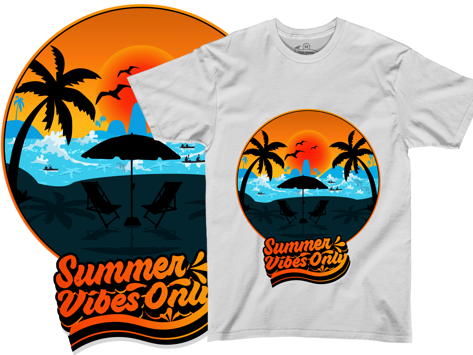 Summer Tshirt Design designs, themes, templates and downloadable