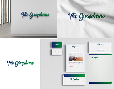 the grapheme branding design brand brand design branding design graphic design illustration logo modern typography vector