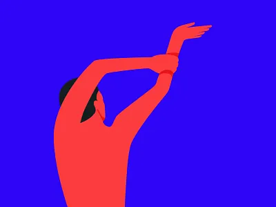 Dance editorial illustration flat icon illustration minimal vector