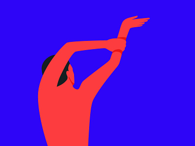 Dance editorial illustration flat icon illustration minimal vector