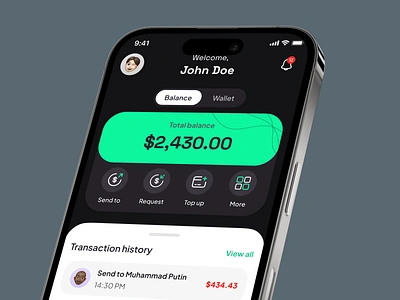 PocketPal - E Wallet App UI Kit banking e money e wallet finance financial fintech mobile app mobile banking mobile design money money management payment paypal send money template transaction ui kit ui8 wallet app wise