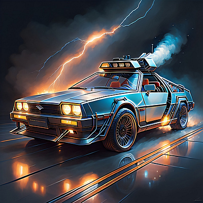 Back-To-Future Car in my style timeless