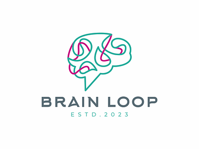 brain loop brain logo loop