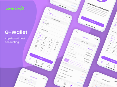 G-Wallet [Fintech] android app crypto design digital wallet dreamx finance fintech illustration ios mobile mobile app mobile app design payment prototype ui ui design ux ux design wallet