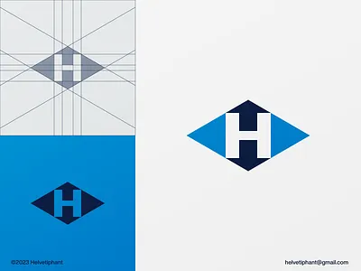 H Arrows Rhomboid abstract logo arrows logo brand design branding creative logo designs diamond logo geometric logo icon letter h logo letter mark logo logo logo design logo design grid logotype minimalist logo modern logo designs negative space logo rhomboid logo timeless logo designs typography
