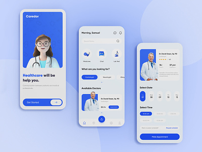 UI/UX Design for Medical App app design designing medicalapp mobileapp ui uidesign uiux