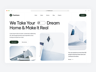 Flashlane ✤ Construction Template architecture building company construction construction home construction landing page design home home page house landing page property typography ui ux web web design website website design