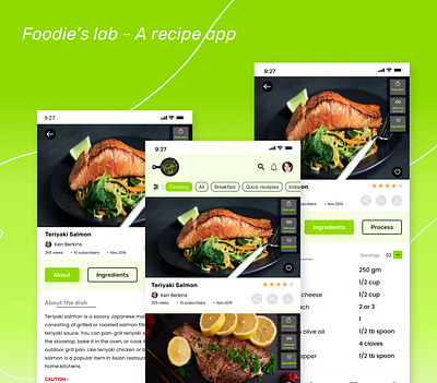 Recipe App Case-study app design ui ux