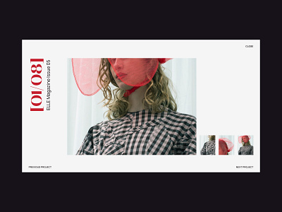 Fashion portfolio exploration art direction design fashion figma layout minimalistic pink portfolio red ui web