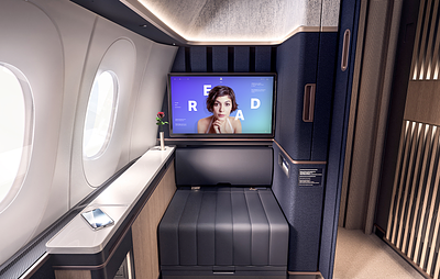 In-Flight-Experience airline cabin design design entertainment first class ife in flight experience interactive interface ui ux