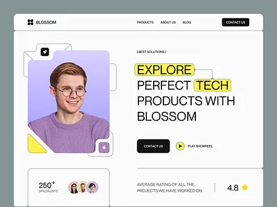 Landing Page for Tech Company design home home page homepage landing landing page landingpage site uidesign uiux userinterface uxui web design web page web site webdesign webpage website