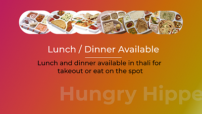 Lunch / Dinner Card design