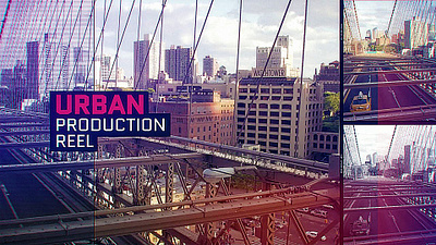 Urban Production Reel (AE Template) aftereffects brand broadcast corporate design event intro logo motiondesign motiongraphics opener pack production promo showreel slideshow social template titles typography