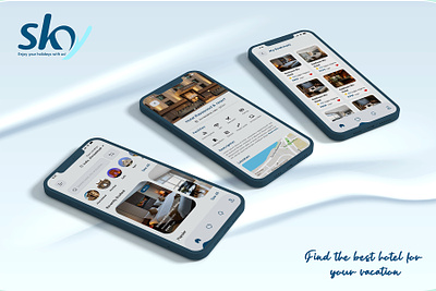 App Design For Sky (Hotel Booking) App app graphic design ui ux