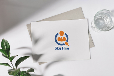 Logo Design For Sky Hire (Job Search) App design logo
