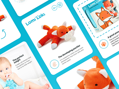 Infographic design for marketplaces aesthetics child childhood design fox graphic design icons online marketplace orange product cards toys vivid design