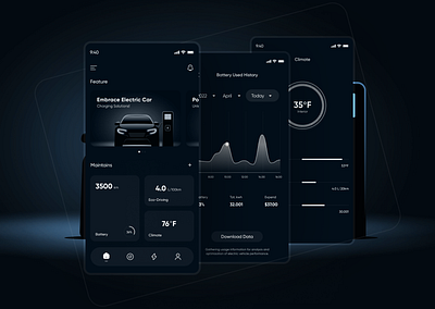 Electric Car Mobile App android app android app design app design dark mobile app dark mobile app design e car e car charging app ev charging app iso app design iso mobile app mobile app mobile app design mobile app ui mobile app ui design product design ui ui design uiux uiux design ux design