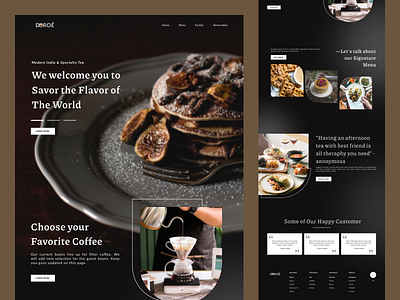 Cafe Website Designs design modern designs ui website designs