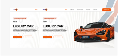 Car Rental Landing page