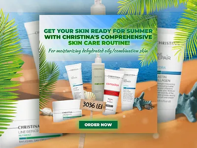 Cosmetic advertising ads advertising banners design graphic design photo manipulation social media