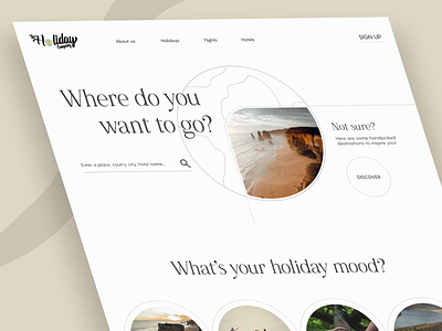 The Holiday Company - Travel Website clean concept design enjoy graphic design holiday popular tour tour and travel tranding travel travel app travel web travel website