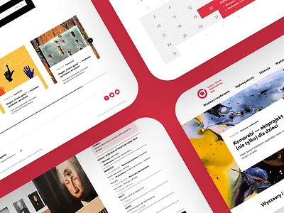 Galeria Sztuki Współczesnej BWA art bwa clean contemporary design flat gallery katowice web webdesign