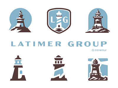Latimer Lighthouse Logos badge branding brandmark coastal communication connecticut emblem illustration lighthouse logo logodesign logos logotype new england speech bubble vector voice