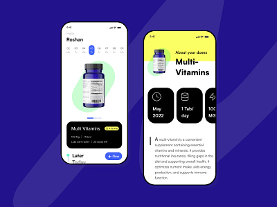 Pill Reminder Concept Design app design design studio figma illustration medical medicine mobile pills reminder studio lama ui ux