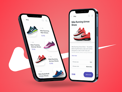 ShopEase Mobile App UXUI Design appdesign ecommerce mobiledesign nike productdesign shoppingapp uidesign userexperience userinterface uxdesign uxui