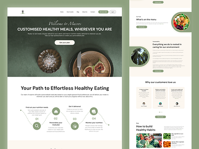 Diet Planning Website design ui ui design website design
