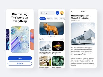 Maquina - Great Search Engine App art clean design figma inspirations layout mobile product design search ui uidesigner uiux