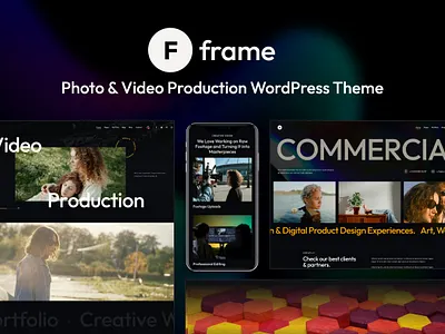 Frame - Photo & Video Production WordPress Theme blog business design illustration logo web design webdesign wordpress wordpress theme wordpress themes