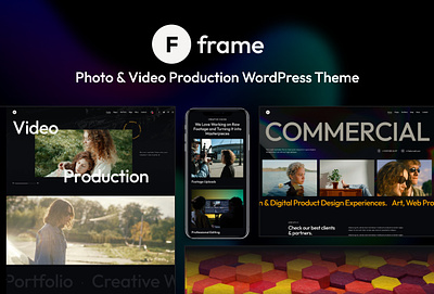Frame - Photo & Video Production WordPress Theme blog business design illustration logo web design webdesign wordpress wordpress theme wordpress themes