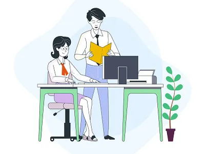 At Work at work business illustration design graphic design illustration vector work