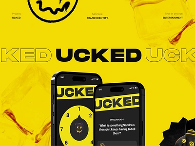 UCKED - Branding for mobile-based board game 3d app brand brand design brand guide brand guideline brand identity branding game graphic design icon identity illustration logo logo animation logo designer logotype mascot mobile app phenomenon