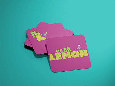 Branding and Logo Design - Neon Lemon Rooftop Bar branding design graphic design icon logo vector