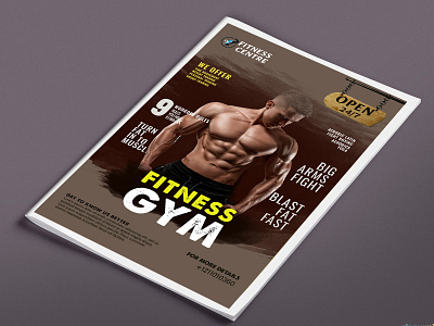 fitness cover banner branding graphic design magazine cover photoshop