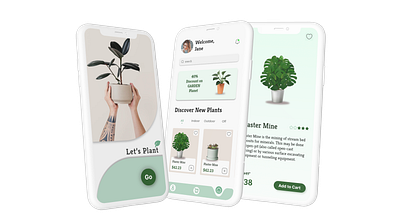 Plant App app design ui ux