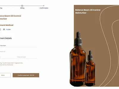 Confirm payment page branding design graphic design illustration landing page paymant page payment ui vector web page design