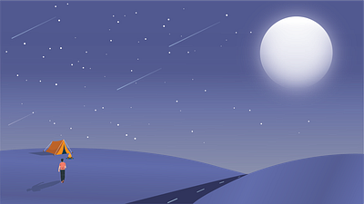 Night Sky illustration animation branding graphic design illustration logo motion graphics night night sky sky