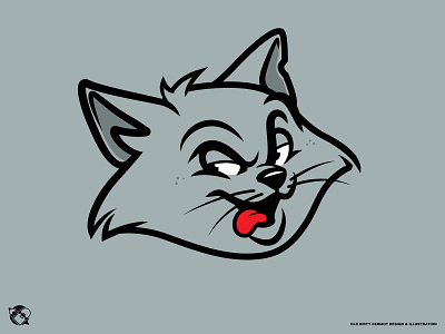 WIP Alley Cat cat character design graphics illustration t shirt design tee design vector vector design