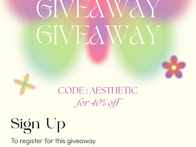 AESTHETIC SIGN UP SCREEN aesthetic blur trend canva dailyui day1 design giveaway login phone screen prompts sign up ui ui design welcome page