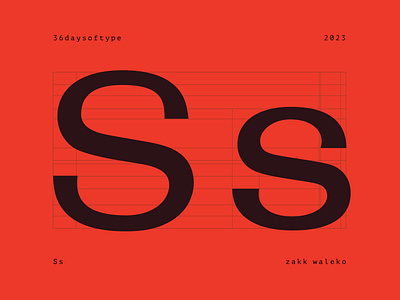 36 days of type: Ss 36daysoftype bold design glyph graphic design letter s modern sans serif type typography zakk waleko